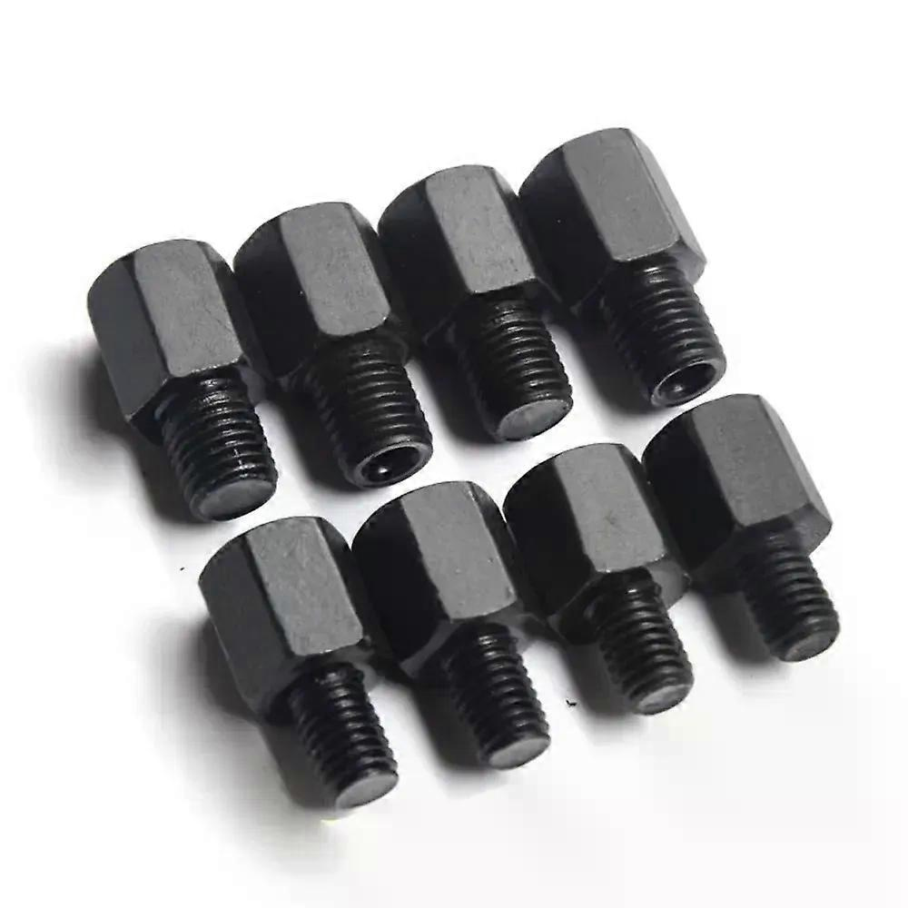 Schwarzer Spiegeladapter M10 M8 10mm 8mm Motorrad-roller-rückspiegeladapter Rechts-linksgewinde-umrüstbolzen Jxlgv