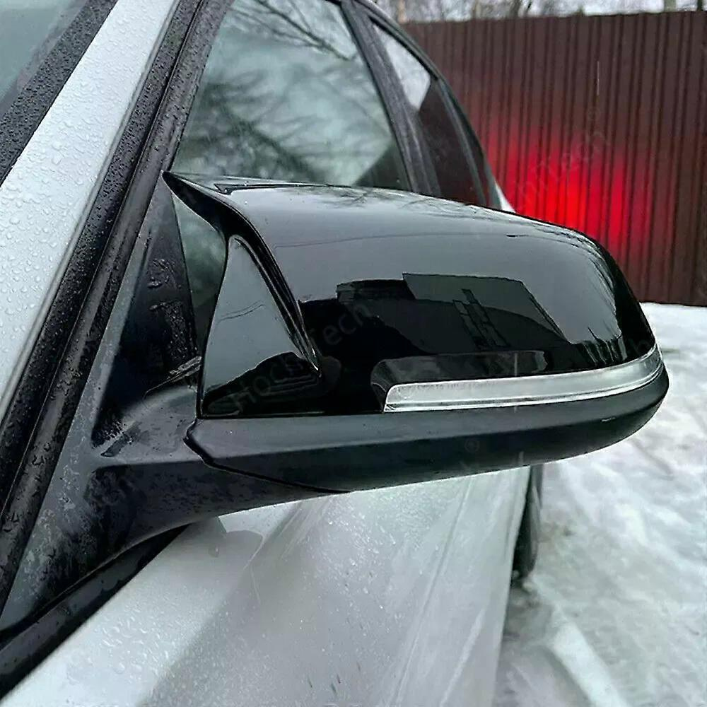 Paar Außenspiegelkappen Für Bmw 1er, 2er, 3er Und 4er F20, F30, F31, F32, F34, F36 E84 (ab 2014) – Abs Glanzschwarz Jxlgv
