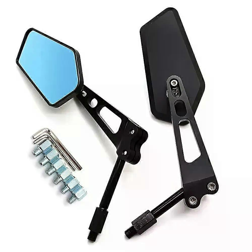 2 Stück Cnc-gefräste Motorrad-rückspiegel M8 M10 Für Harley, Kawasaki, Bmw, Yamaha, Suzuki, Honda, Chopper, Bobber, Jxl Und Gv