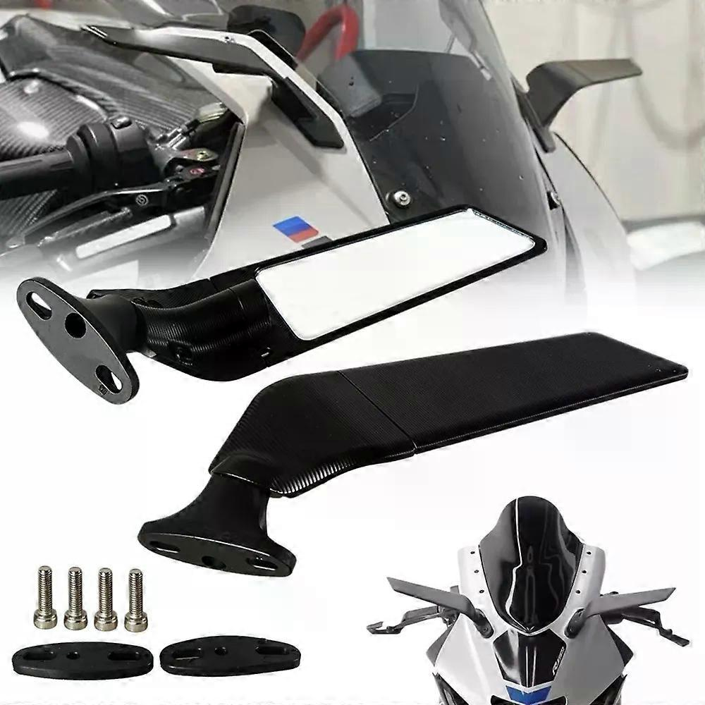 Verstellbarer, Drehbarer Motorrad-seitenspiegel Mit Windabweiser Für Honda Cbr650r, Kawasaki Ninja, Suzuki Gsxr 600/750, Yamaha Ducati Jxlgv