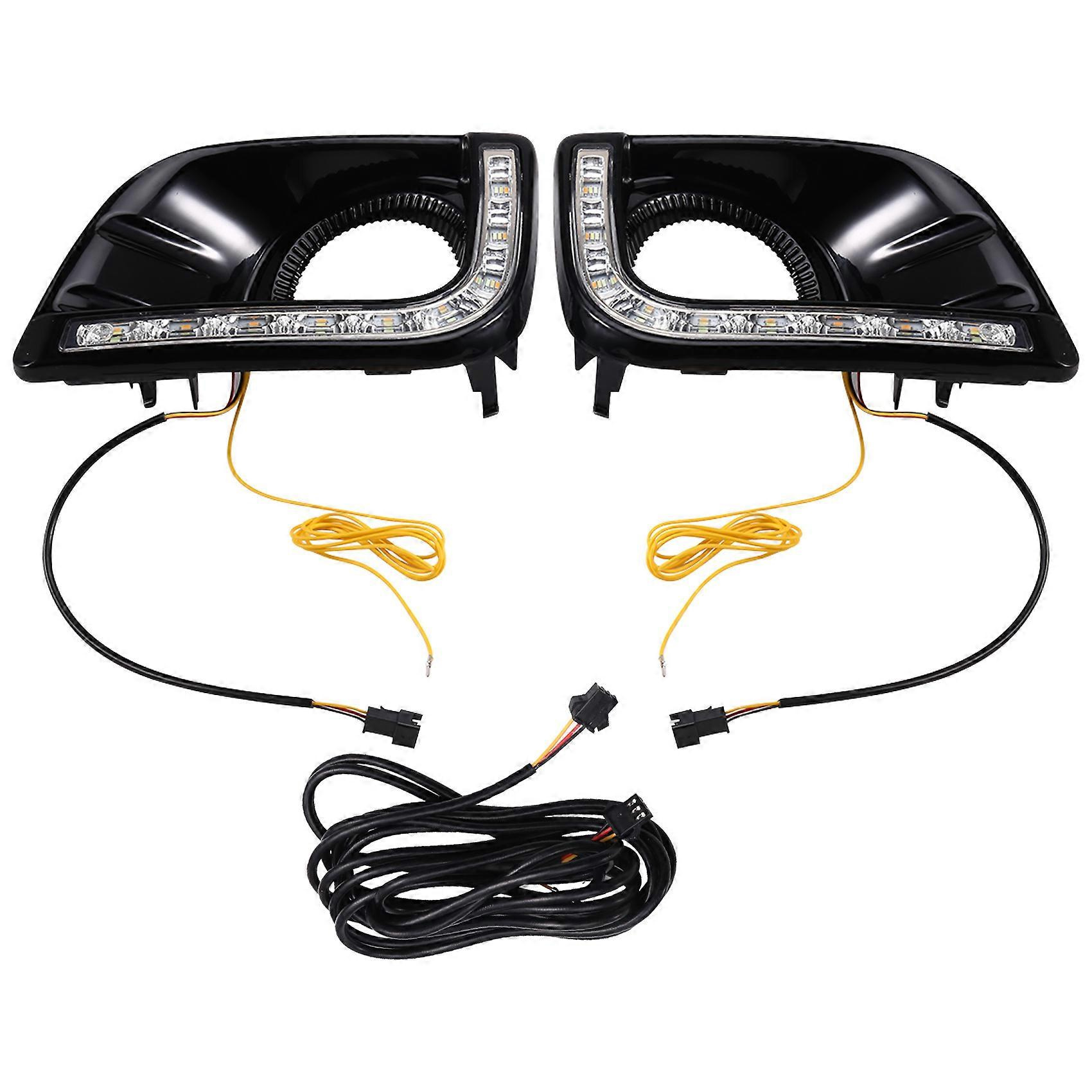 Led-tagfahrlicht Für Toyota Prado 2010–2013, Dynamische Blinker, Automatische Tagfahrlichter, Blaue Nebelscheinwerfer, Jxlgv