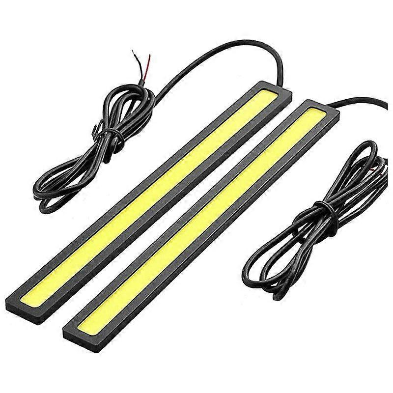 2 X Wasserdichte, Superhelle Auto-tagfahrlichter/nebelscheinwerfer Mit Cob-led-licht, Weiß (jxlgv)