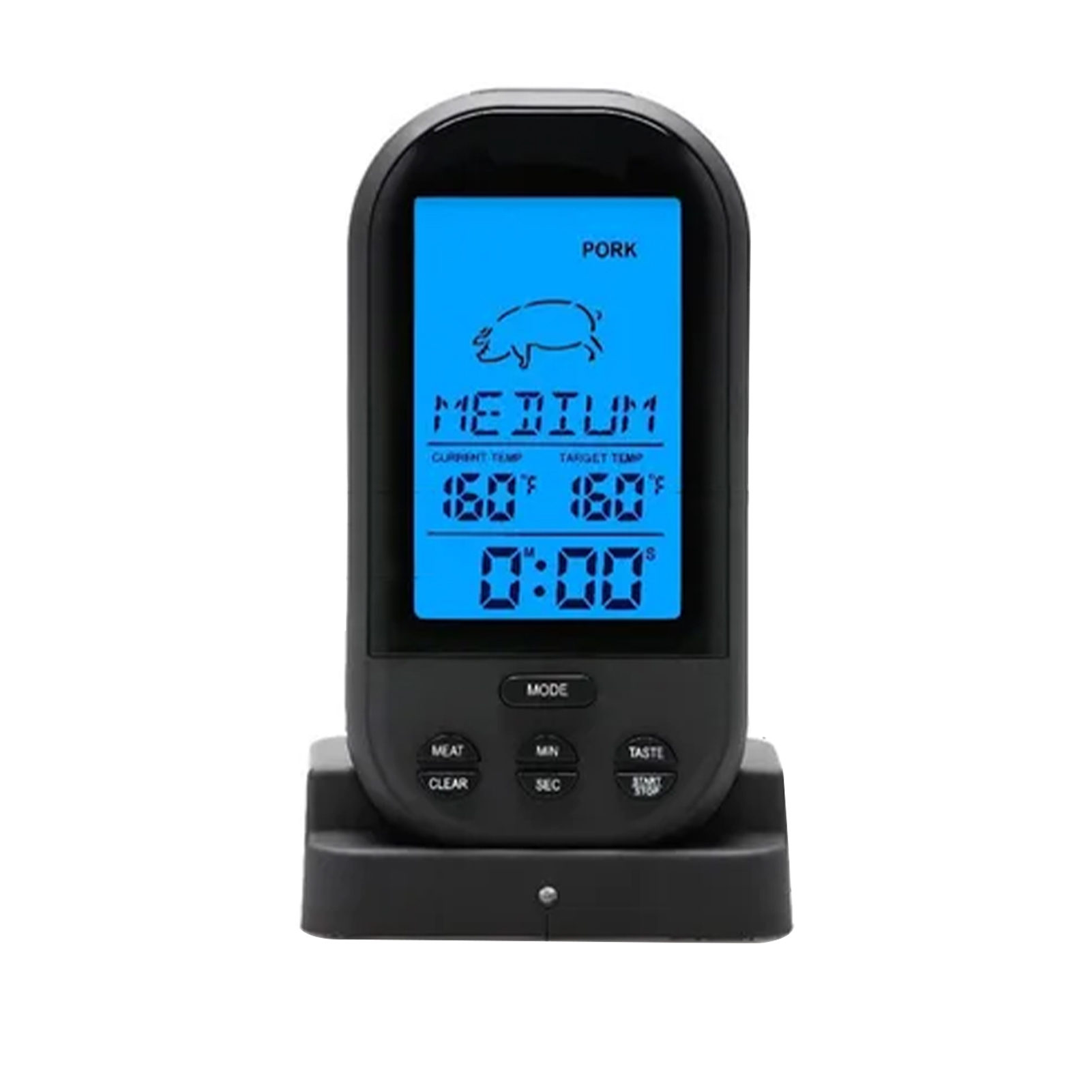 Kabelloses Digitales Fernthermometer Mit Timer, Fleischthermometer Mit Sonde Für Steaks Und Grills – Küchenhelfer