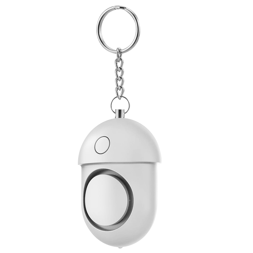 Persönlicher Alarm 125–130 Db, Sicherer Ton, Notfall-selbstverteidigungsalarm, Schlüsselanhänger Mit Led-taschenlampe Für Frauen, Mädchen, Kinder, Senioren, Abenteurer, Silber, 1 Stück