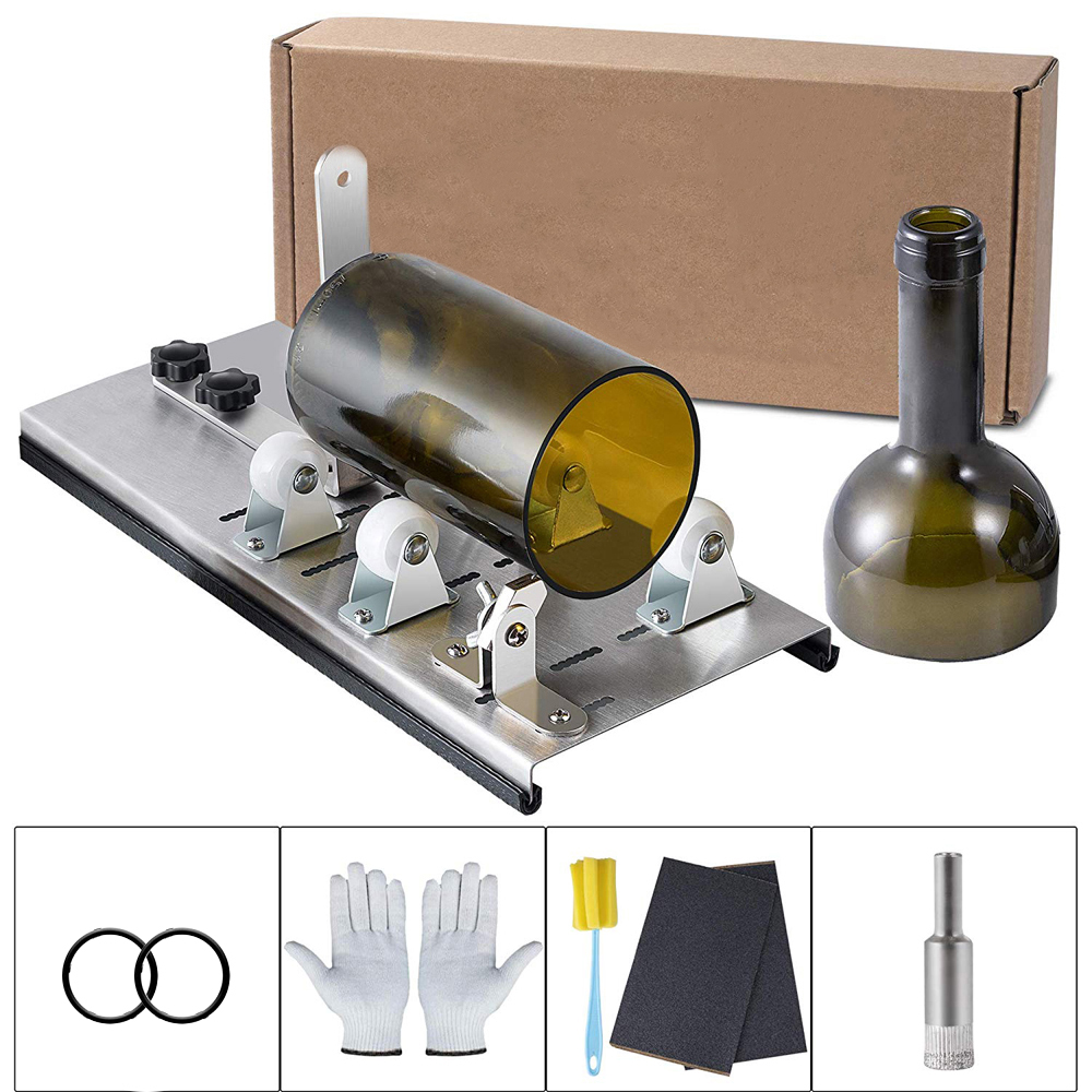 Diy-glasflaschenschneider, Verstellbare Größen, Metall-glasflaschenschneidemaschine Zum Basteln Von Weinflaschen, Kreative Haushaltsdekorationen, Schneidewerkzeug
