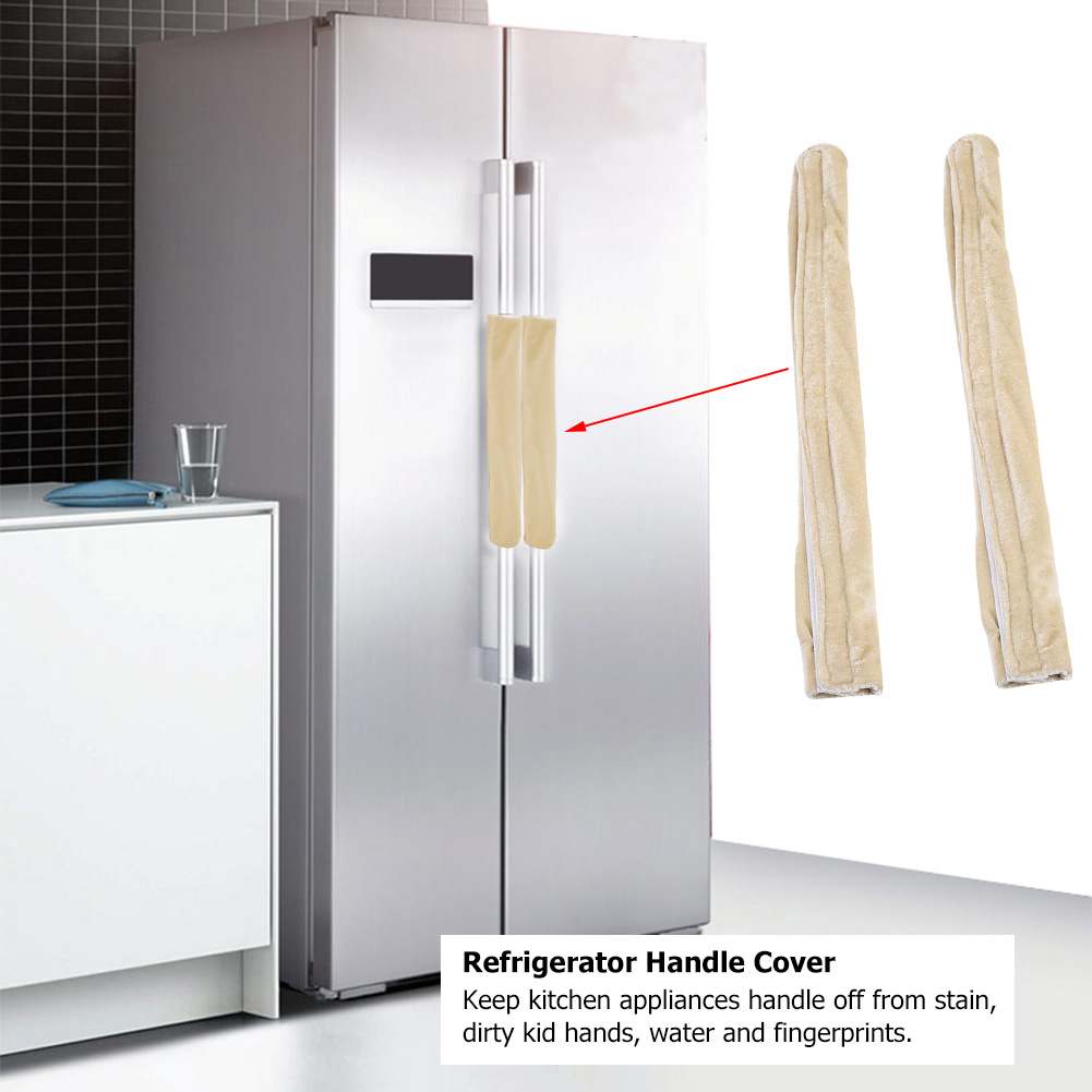 Stück Kühlschranktürgriff-abdeckungen, Ofen-antirutschhandschuhe Für Küchengeräte (beige)