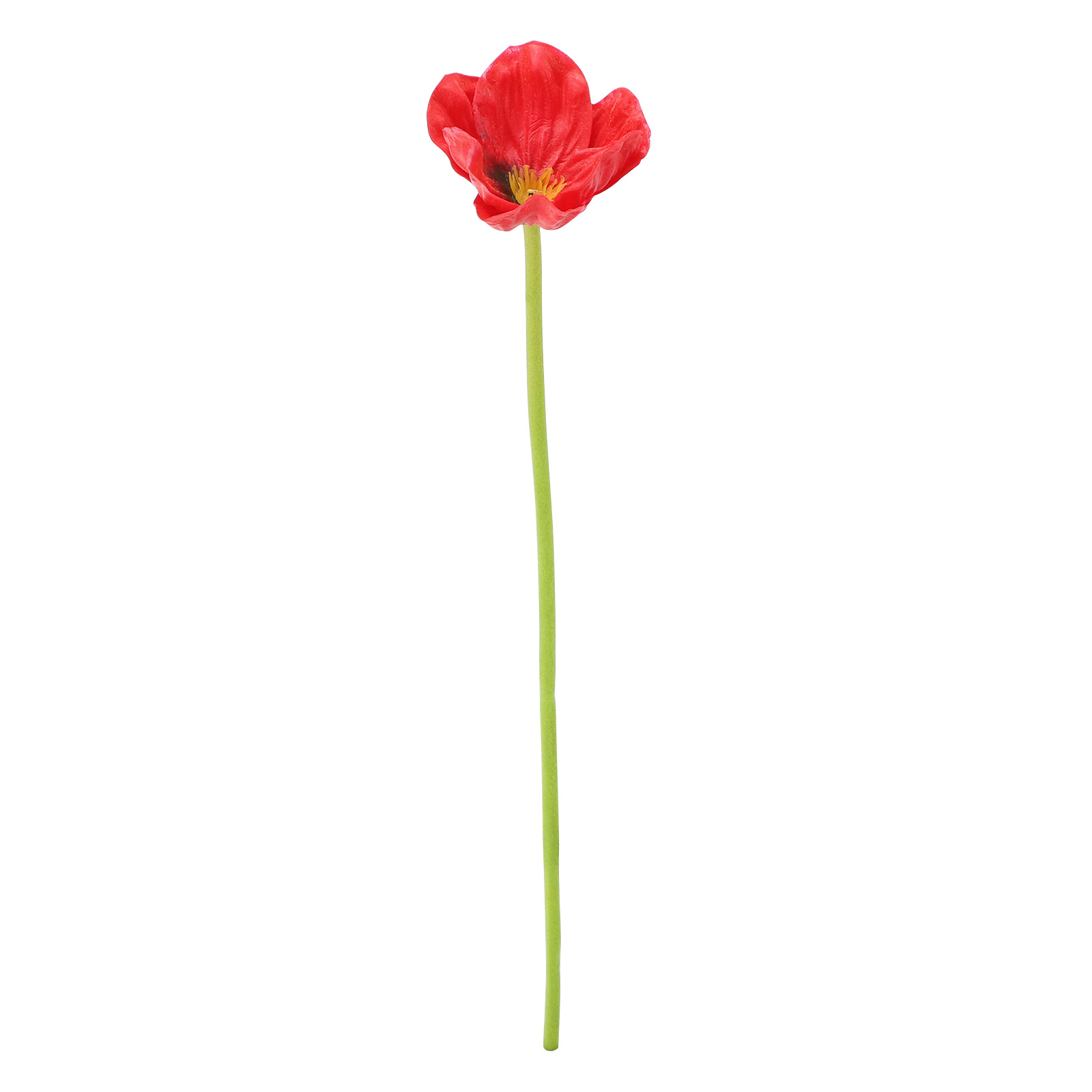 Rote Künstliche Blume Aus Pu-material, Dekorative Blume Für Hochzeiten, Wohnzimmer, Küche, 12,5 Zoll