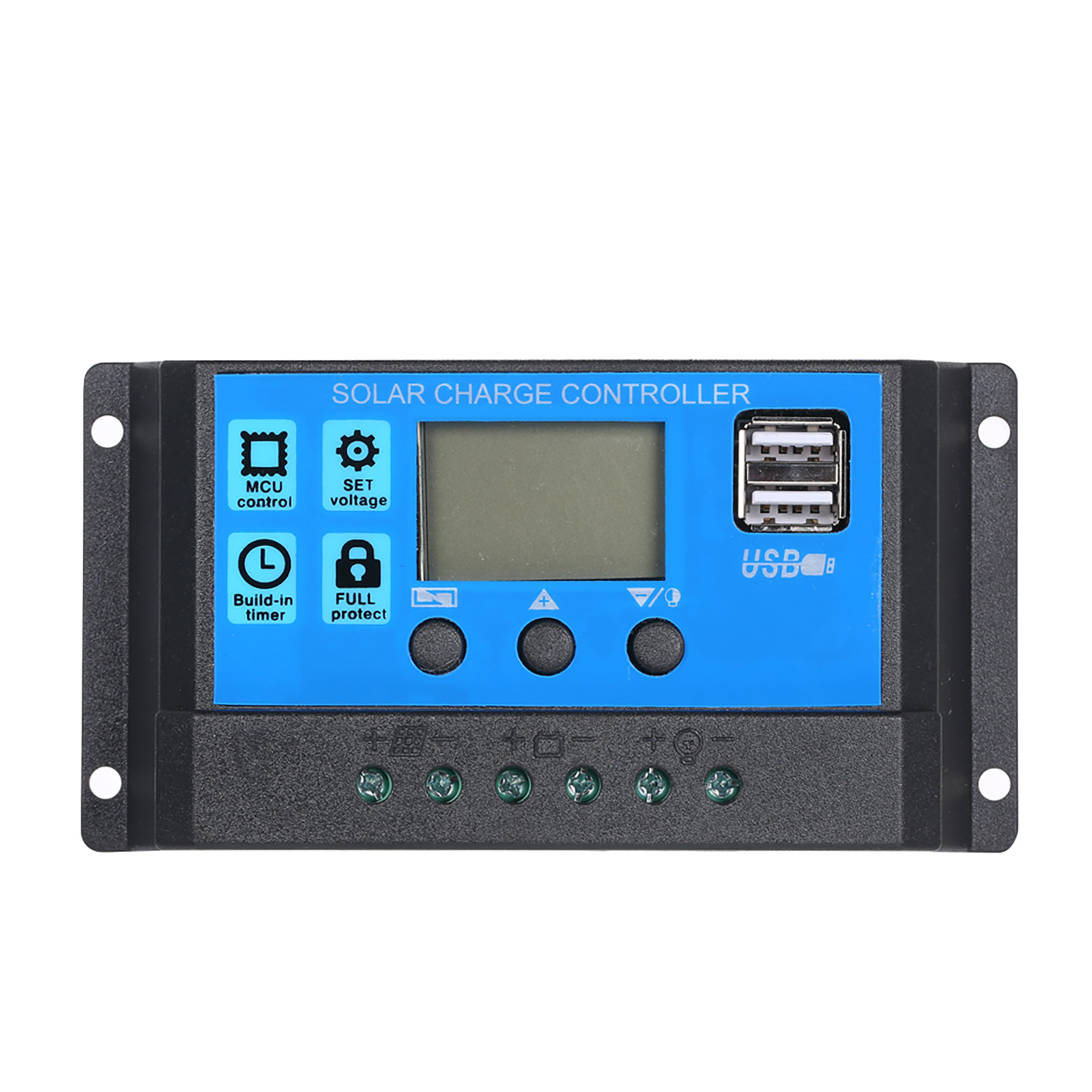 100a 12v / 24v Solar-laderegler Mit Pwm-intelligentregler Und Usb 5v 2,5a