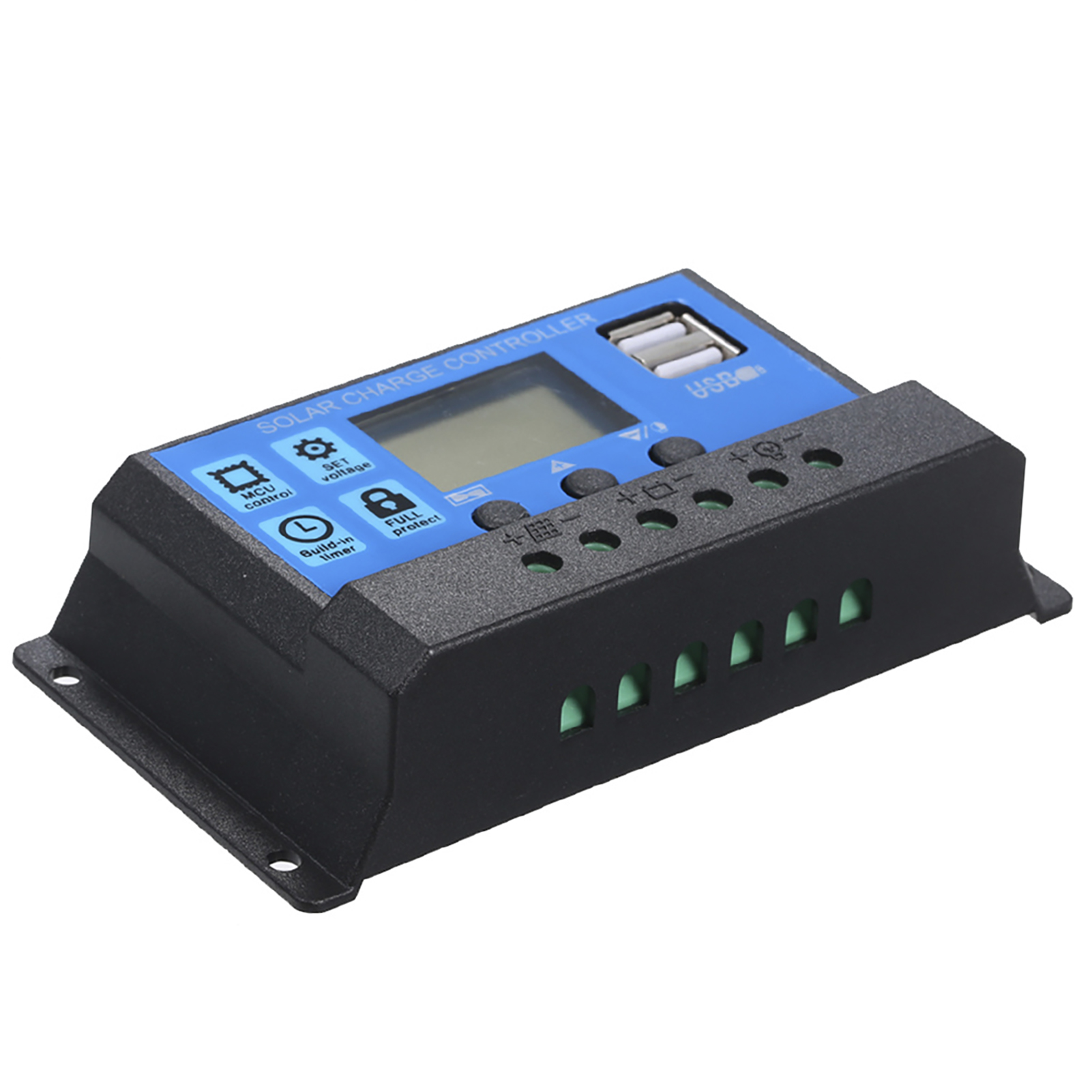 40a 12v / 24v Solar-laderegler Mit Pwm-intelligentregler Und Usb 5v 2,5a