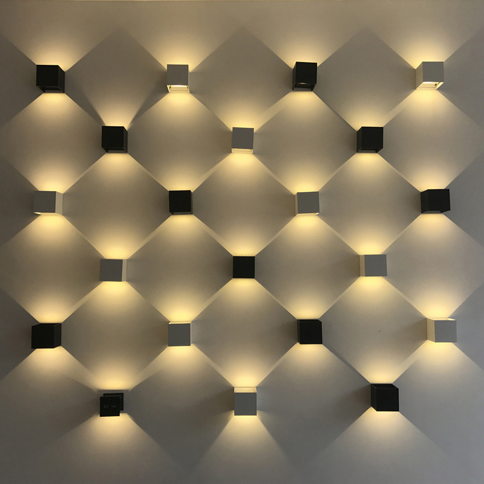 Verstellbare Led-würfel-wandleuchte Für Badezimmer, Wasserdicht, Moderne Heimbeleuchtung, Außenbeleuchtung Im Industriestil, Luminum Wandlampe Für Garten Und Veranda