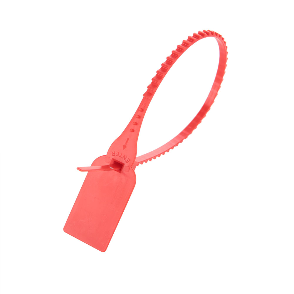 100 Stück Einweg-kabelbinder Aus Kunststoff, Selbstverriegelnd, Für Koffer, Schuhe, Taschen, Etiketten (rot)
