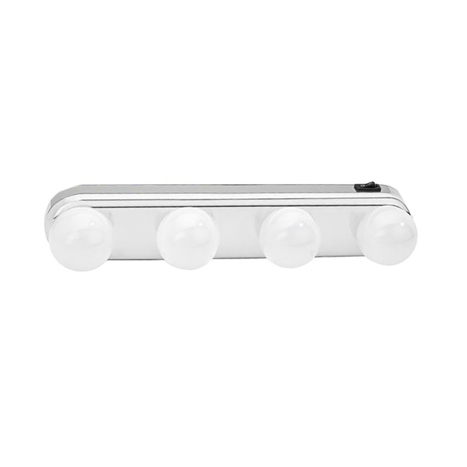 Led-schminkspiegelbeleuchtung, Superhelle 4 Leds, Tragbares Kosmetikspiegel-beleuchtungsset, Batteriebetrieben
