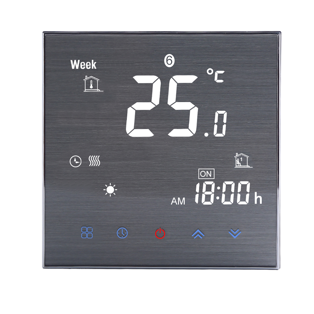 Bth-2000l-gc Digitaler Temperaturregler Für Wasser-/gasheizkessel, Großes Lcd-display, Touch-tasten-steuerung, 5 A, 95–240 V