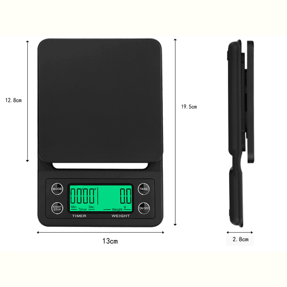 Digitale Küchenwaage, Lebensmittelwaage 5 Kg/0,1 G, Multifunktionswaage Mit Hoher Genauigkeit, Tara-funktion In Gramm, Ideal Zum Backen, Kochen Und Wiegen Von Kaffeebohnen.