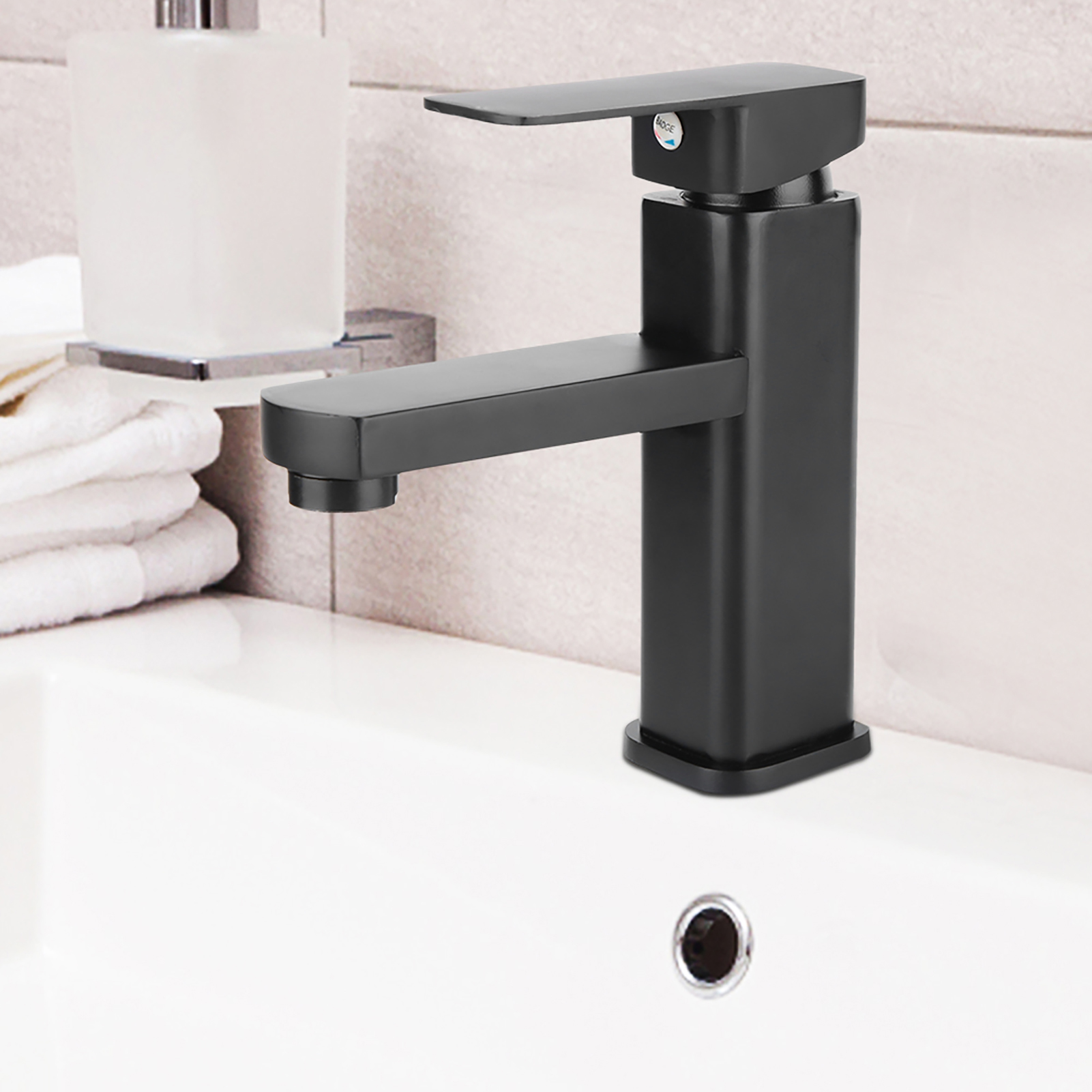 Waschtischarmatur Mit Einloch-kalt- Und Warmwasserhahn, Wasserfallarmatur, Moderne Armaturen