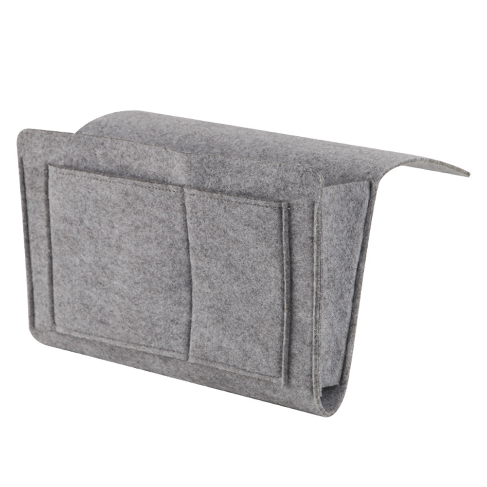 Hängende Aufbewahrungstasche Aus Filz Für Bett, Organizer Mit Handy-, Fernbedienungs- Und Tablet-halterung Für Schlafzimmer, Studentenwohnheim Oder Sofa