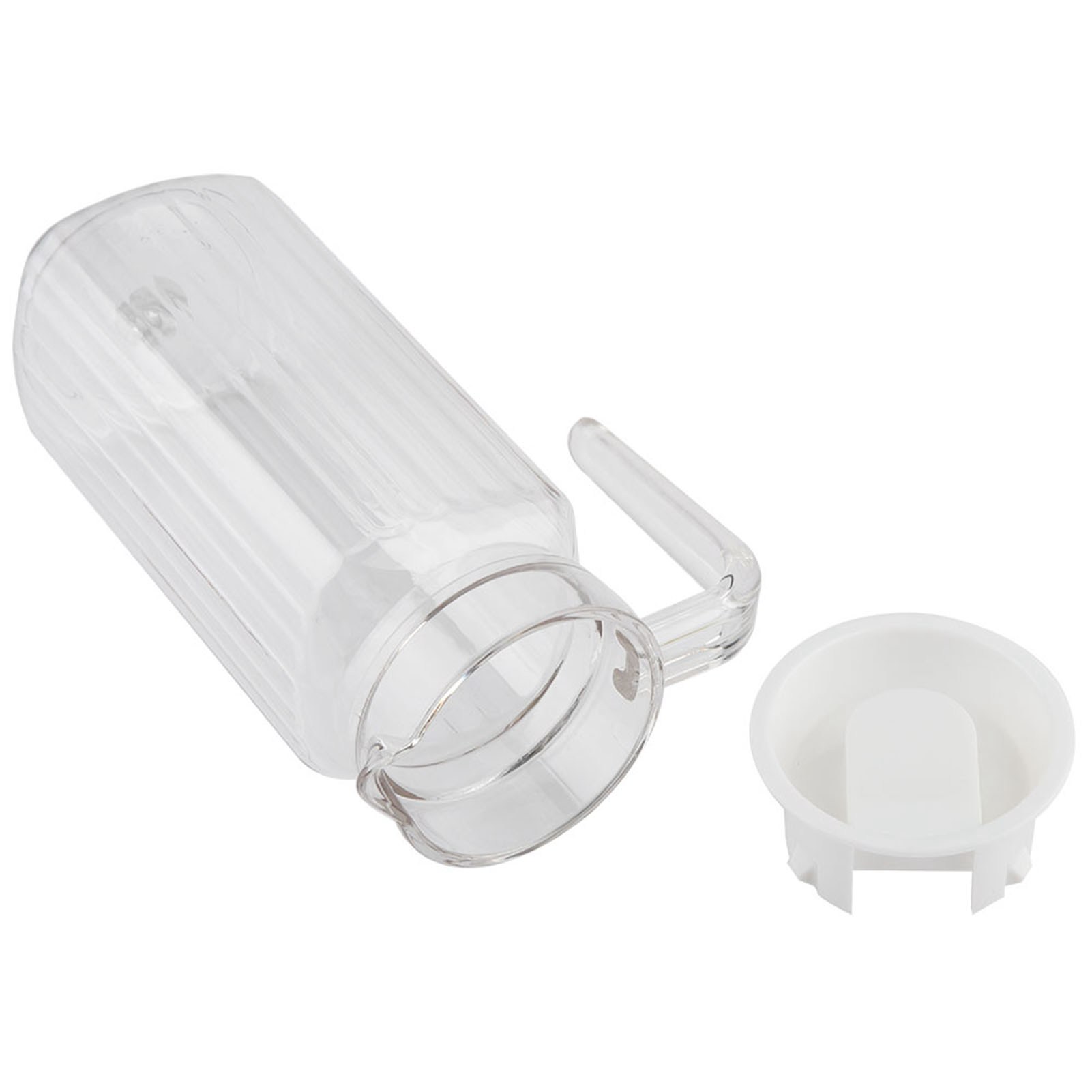 800 Ml Acryl-saftflasche, Transparent, Gestreift, Mit Deckel, Für Eiskaltes Wasser Und Säfte, Ideal Für Bar Und Zuhause