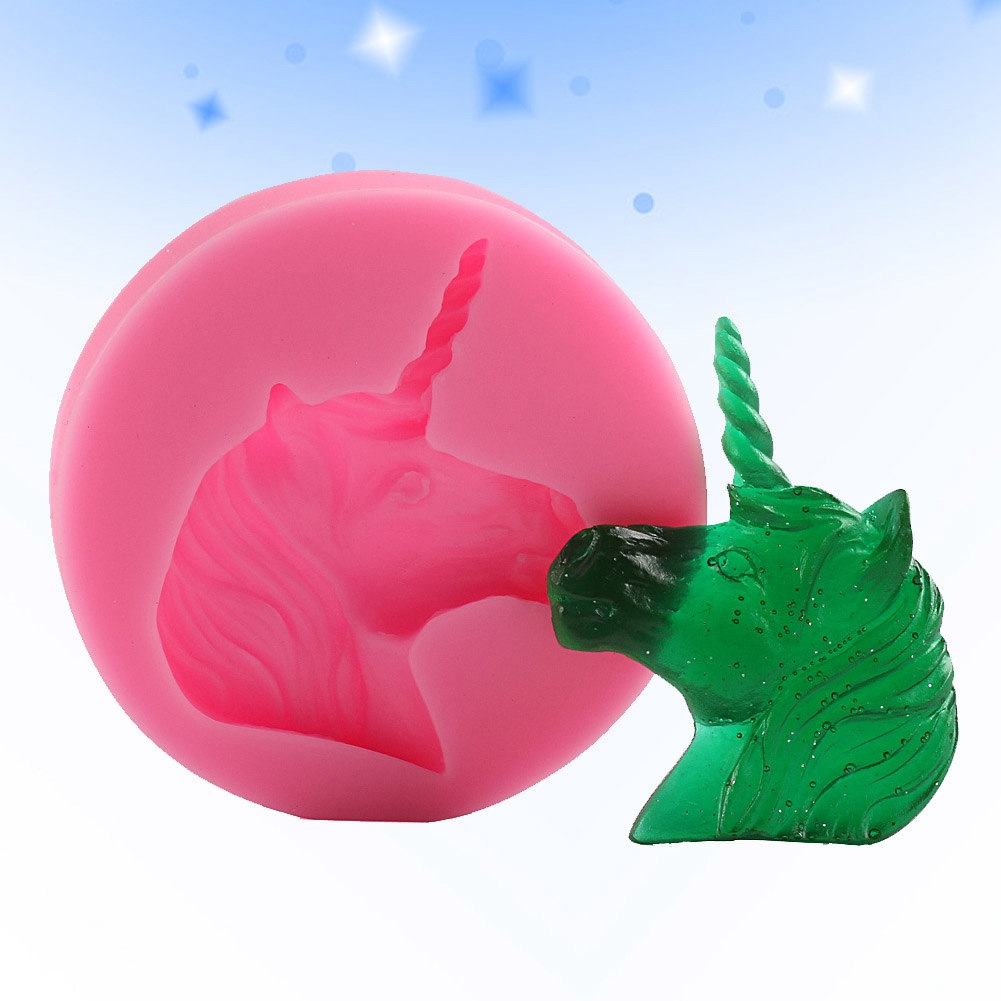 Einhorn-dekorationswerkzeug Diy Silikon-kuchenform Zum Backen Von Fondant-cupcakes Und Desserts 01