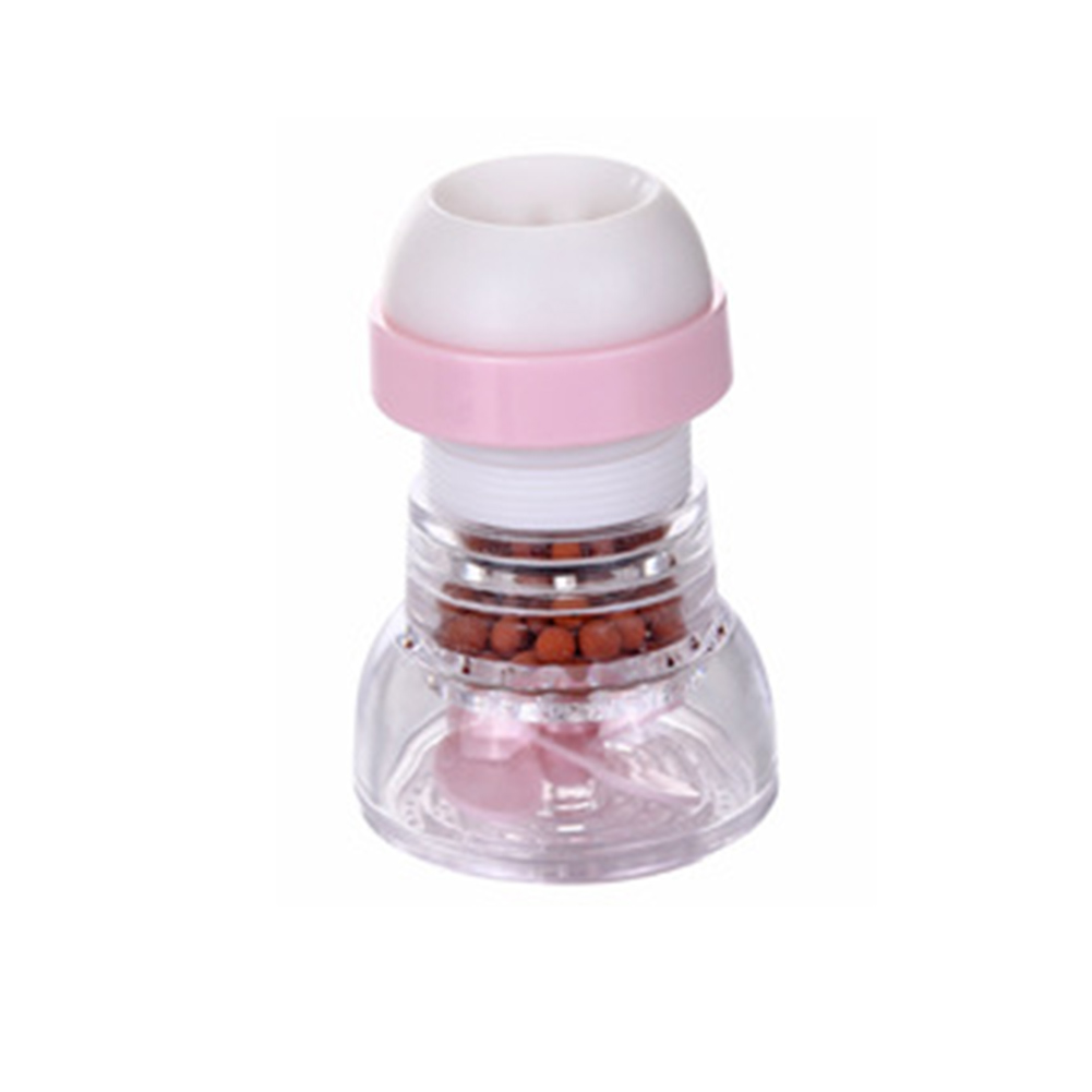 360° Drehbarer, Spritzwassergeschützter Wasserhahn Mit Duscharmatur, Sprühkopf Und Filterdüse (pink)
