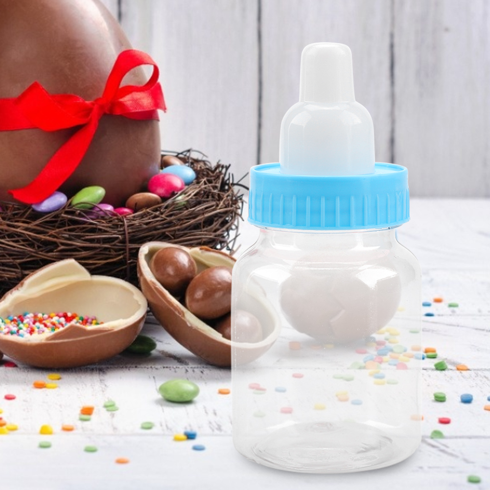 12 Mini-kunststoff-milchsauger-süßigkeitenbox Für Partys Und Festivals (blau)