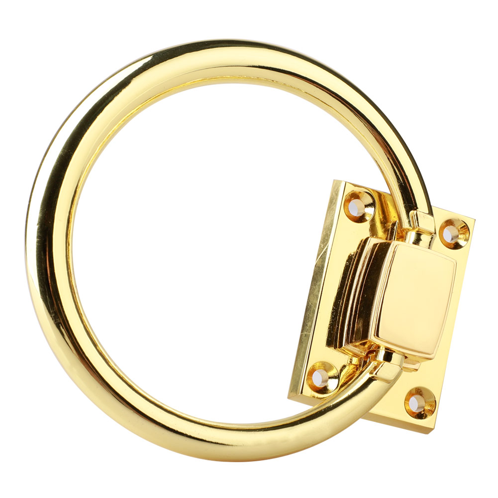 Türklopfer Mit Ring, Wasserdicht, Aus Massivem Metall, Tropfenringgriff Für Schränke, Stühle Und Möbel, Goldfarben