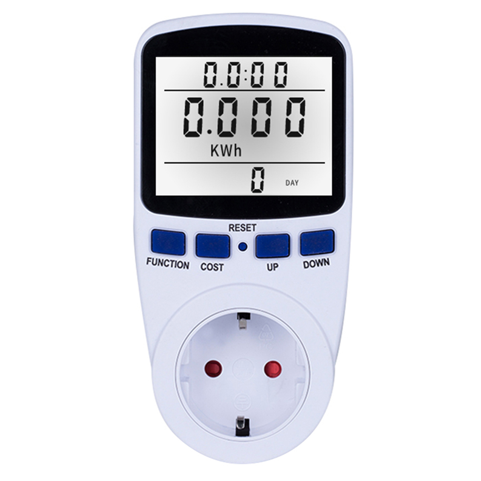 Lcd-display Mit Stromverbrauchsanzeige, Stromzähler, Steckdose, Energie (watt), Spannung (volt), Stromstärke (ampere), Wattzahl (watt), Kwh-verbrauchsanalysator, Monitor, Steckdose – Mit Hintergrundbe