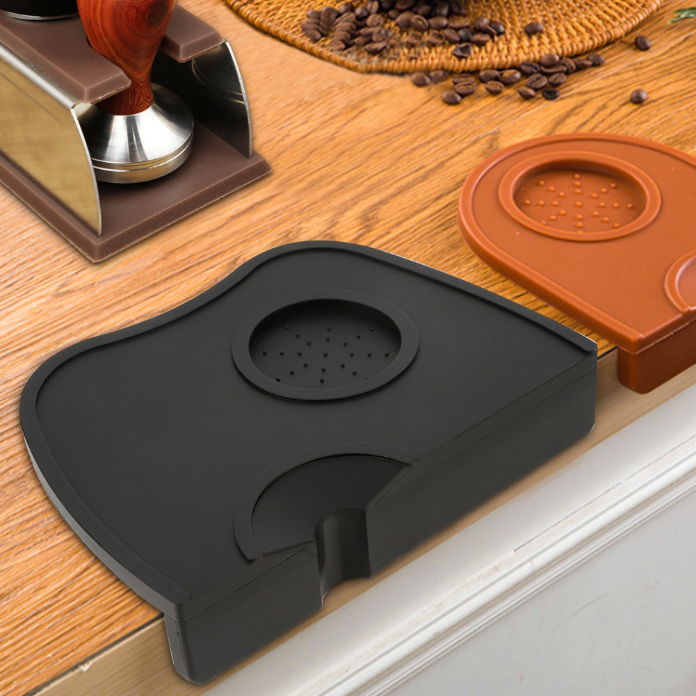 Silikon-antirutschmatte Für Manuelles Kaffeetampfen, Kaffeetampfhalter, Zubehör, Schwarz