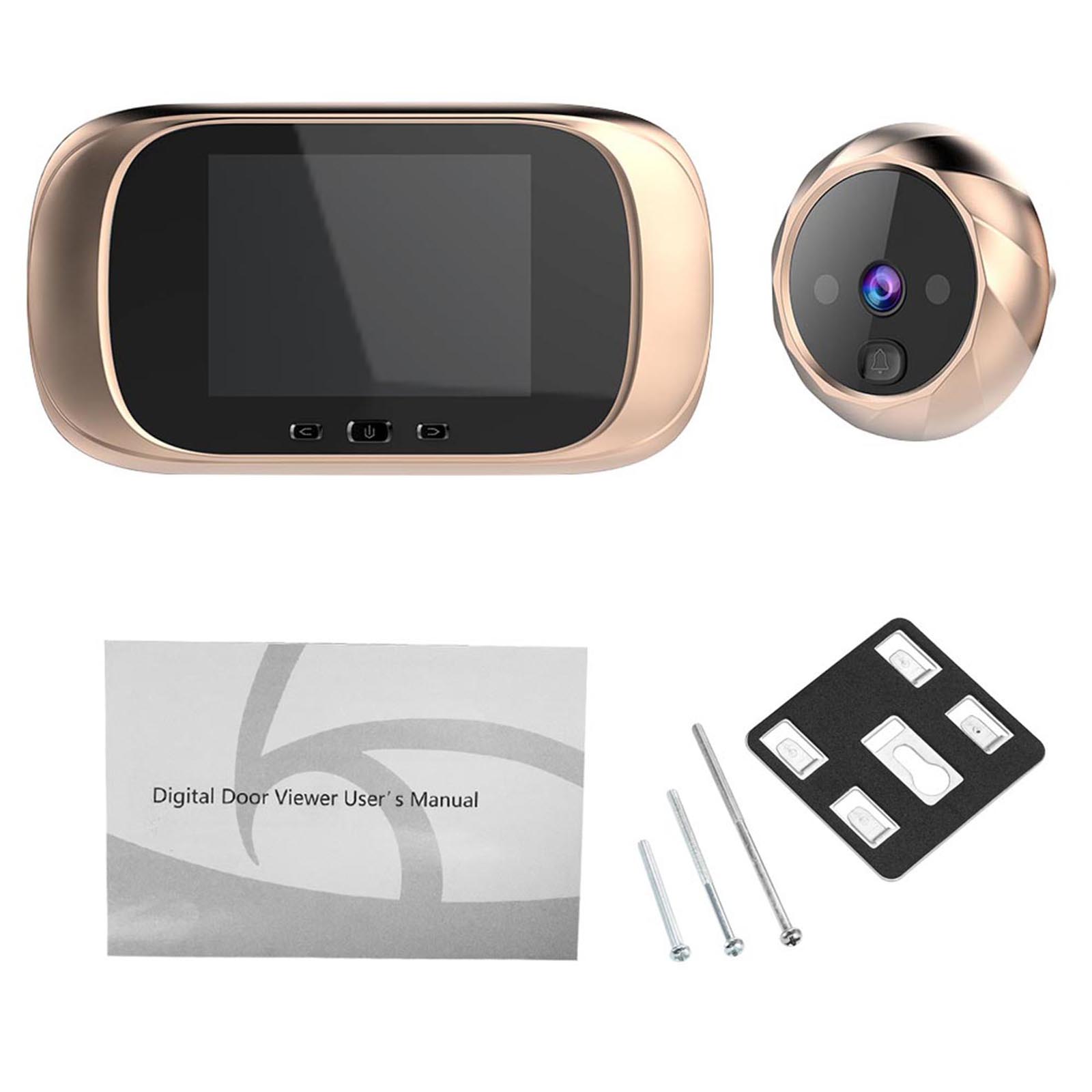 Digitaler Türspion Mit Türkamera, Türklingel, 2,8-zoll-lcd-bildschirm, Nachtsicht Und Fotofunktion Für Digitale Türüberwachung Zur Sicherung Ihres Zuhauses