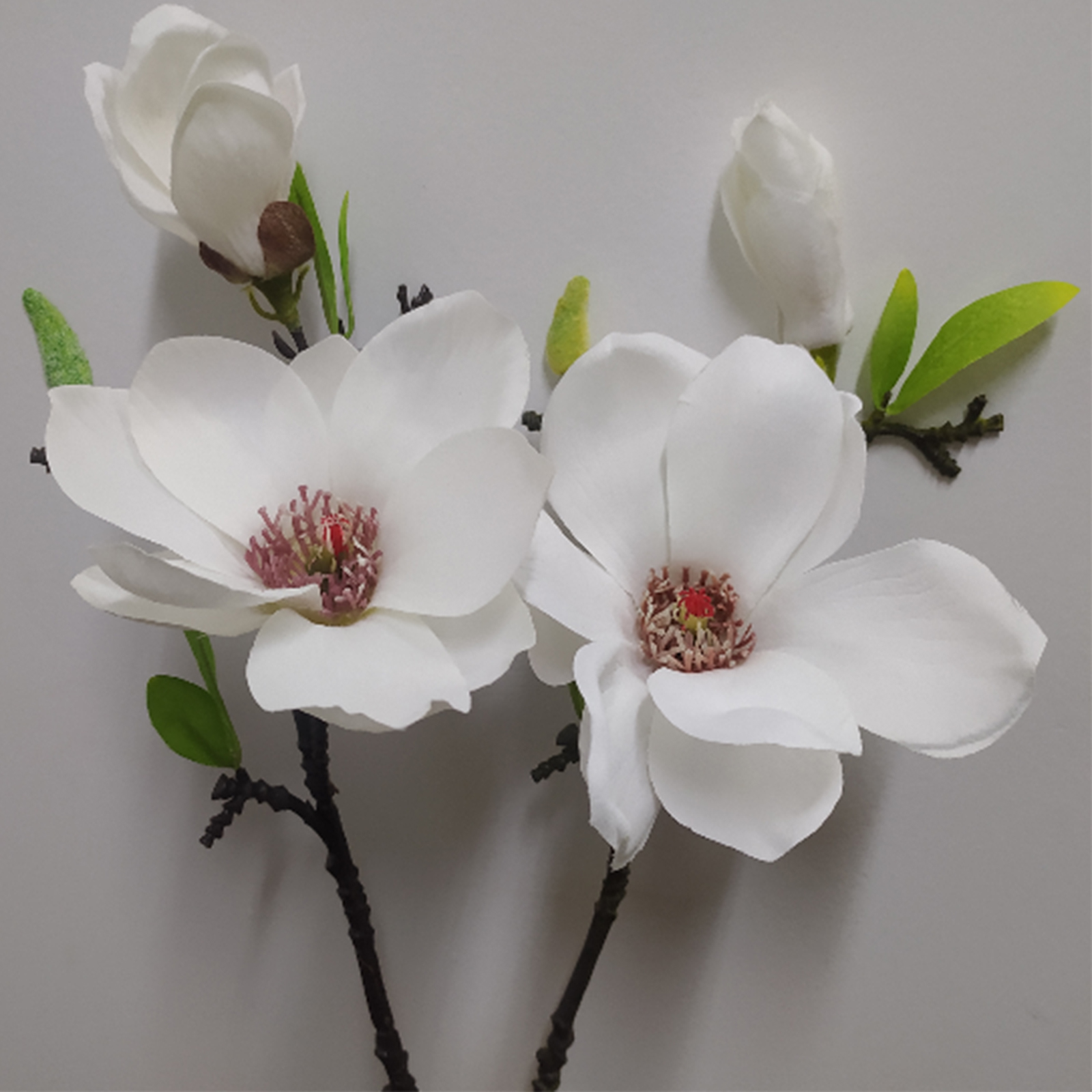 Künstliche Magnolienblüten In Weiß, Multifunktional, Mit Stiel Für Partys, Wohnzimmer, Büro Und Restaurant