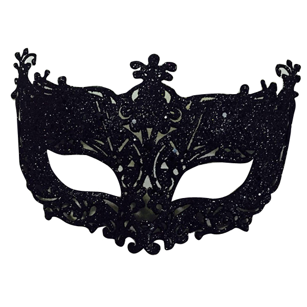 Halbgesichtsmaske, Glitzernd, Venezianisch, Augenschutz Für Cosplay, Party, Abschlussball, Kostüm, Silber