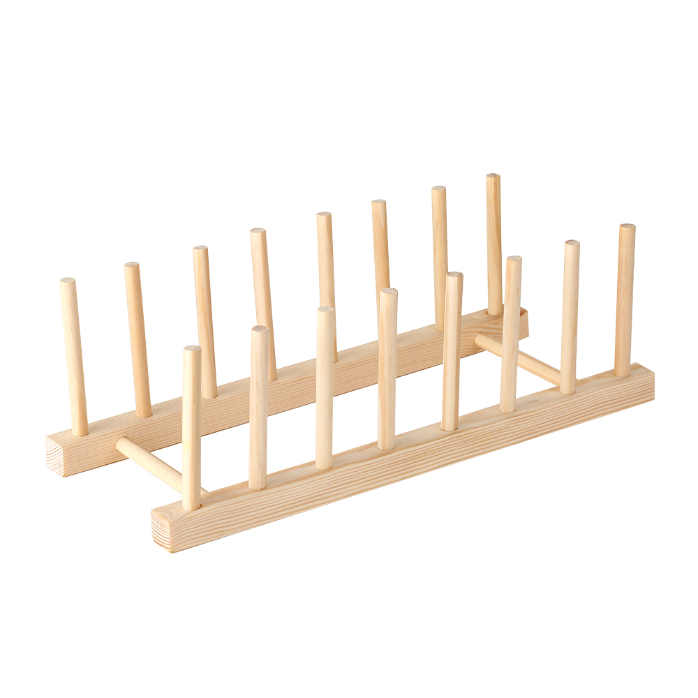 Mehrzweck-geschirrständer Aus Holz Zum Abtrocknen Und Aufbewahren Von Geschirr, Tellern, Schüsseln, Tassen, Topfdeckeln Und Büchern Im Küchenschrank.