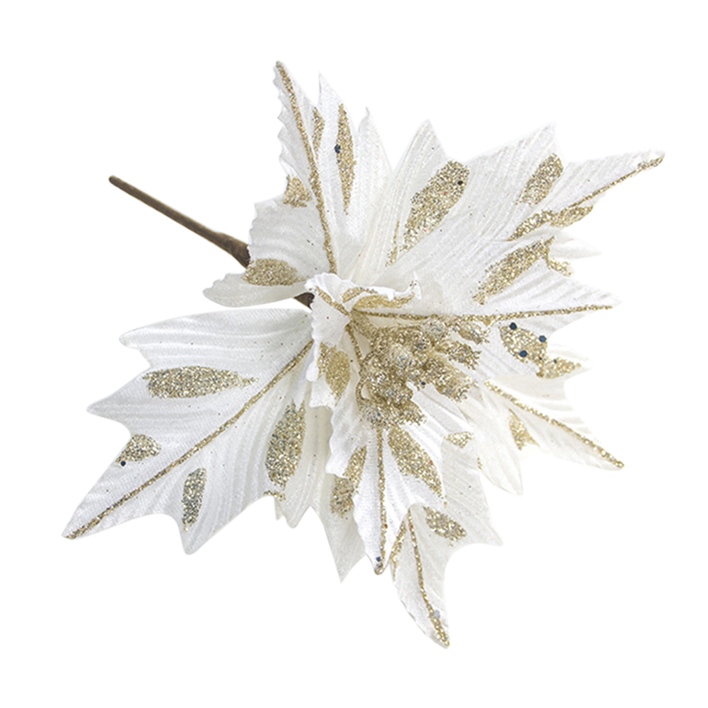 Künstlicher Weihnachtsbaumschmuck In Blattform, Festliche Weihnachtsdekoration, Weiß, Für Zuhause Und Als Gastgeschenk