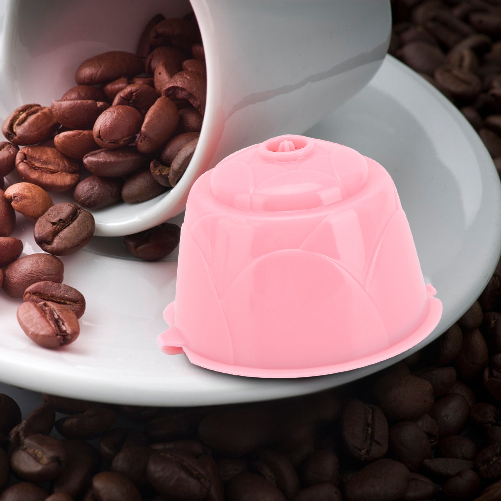 Wiederverwendbare, Nachfüllbare Kaffeemaschinenkapseln, Passend Für Dolce Gusto Kaffeemaschinen, Rosa