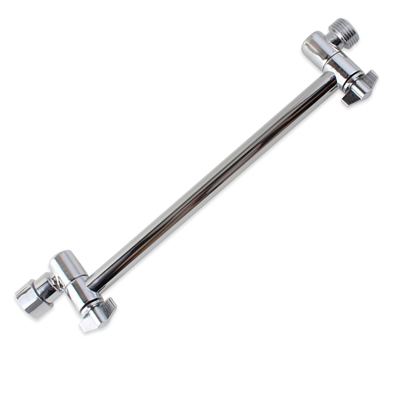 Duscharmverlängerung Mit Verriegelungsgelenken, 28 Cm (11 Zoll) Höhen- Und Winkelverstellbar, Aus Poliertem Chrommessing, Für Handbrause Und Regenduschkopf