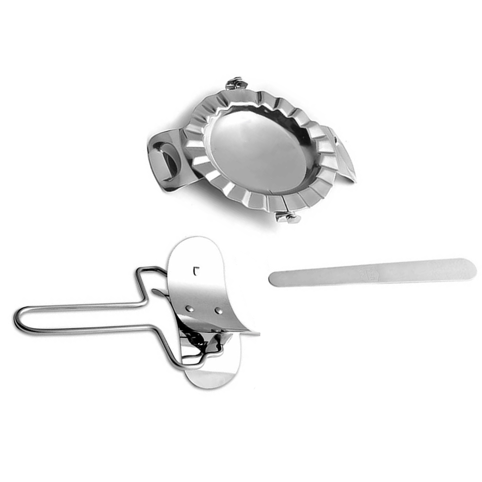 3-teiliges Knödelform-set Aus Edelstahl Für Pasteten, Ravioli, Topflappen Und Mehr – Ideal Für Die Küche.