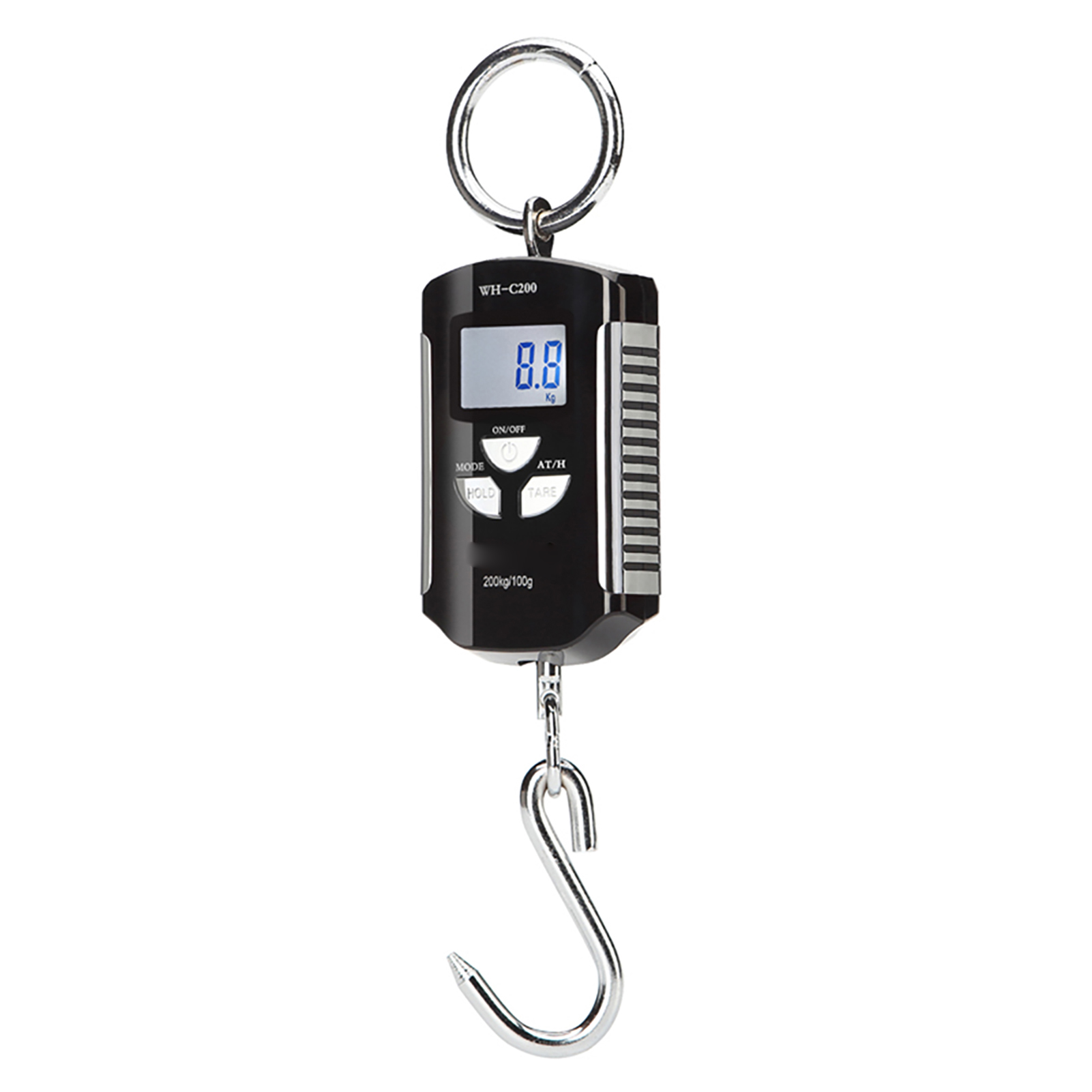Weiheng Digitale Elektronische Gepäckwaage Mit Haken, Tragkraft 200 Kg / 440 Lbs, Mit Hintergrundbeleuchtetem Lcd-display