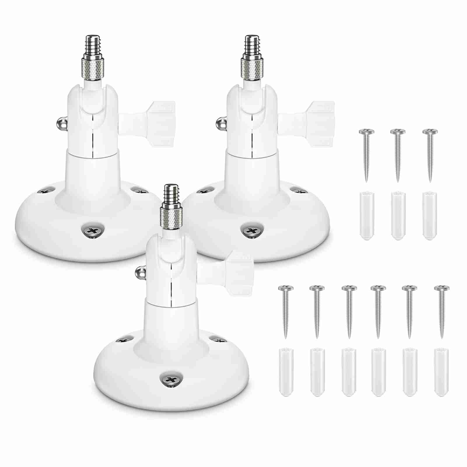 3er-pack Verstellbare Wandhalterung Für Arlo Hd/arlo Pro/arlo Pro2/arlo Go/arlo Ultra/wyze Cam Pan Heimkameras, Weiß, Für Den Innen- Und Außenbereich