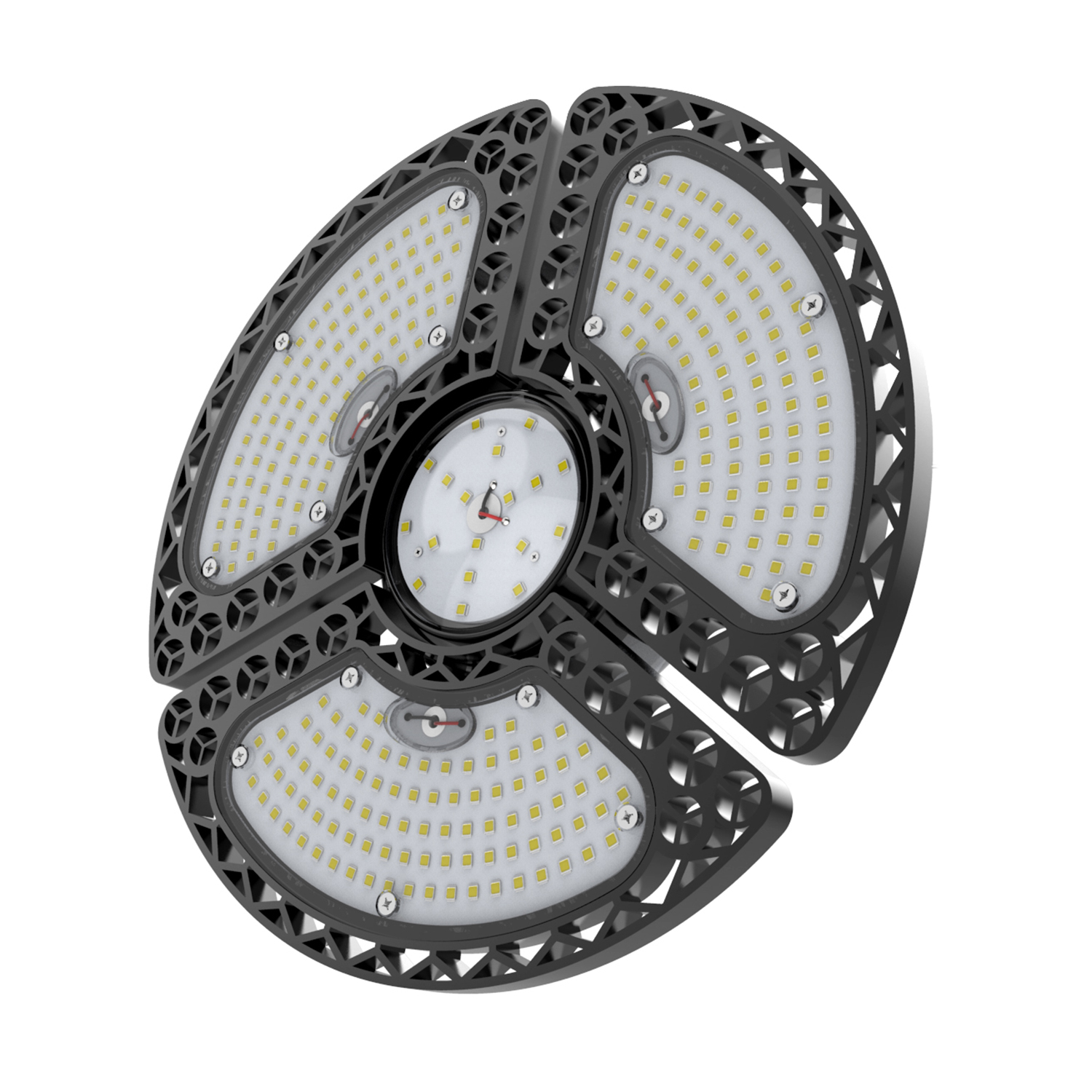 60-w-led-deckenleuchte, Flexibel, 7500 Lm, Cri 80, Mit 3 Verstellbaren Paneelen, E26-fassung, Für Garage, Werkstatt Und Lagerhalle