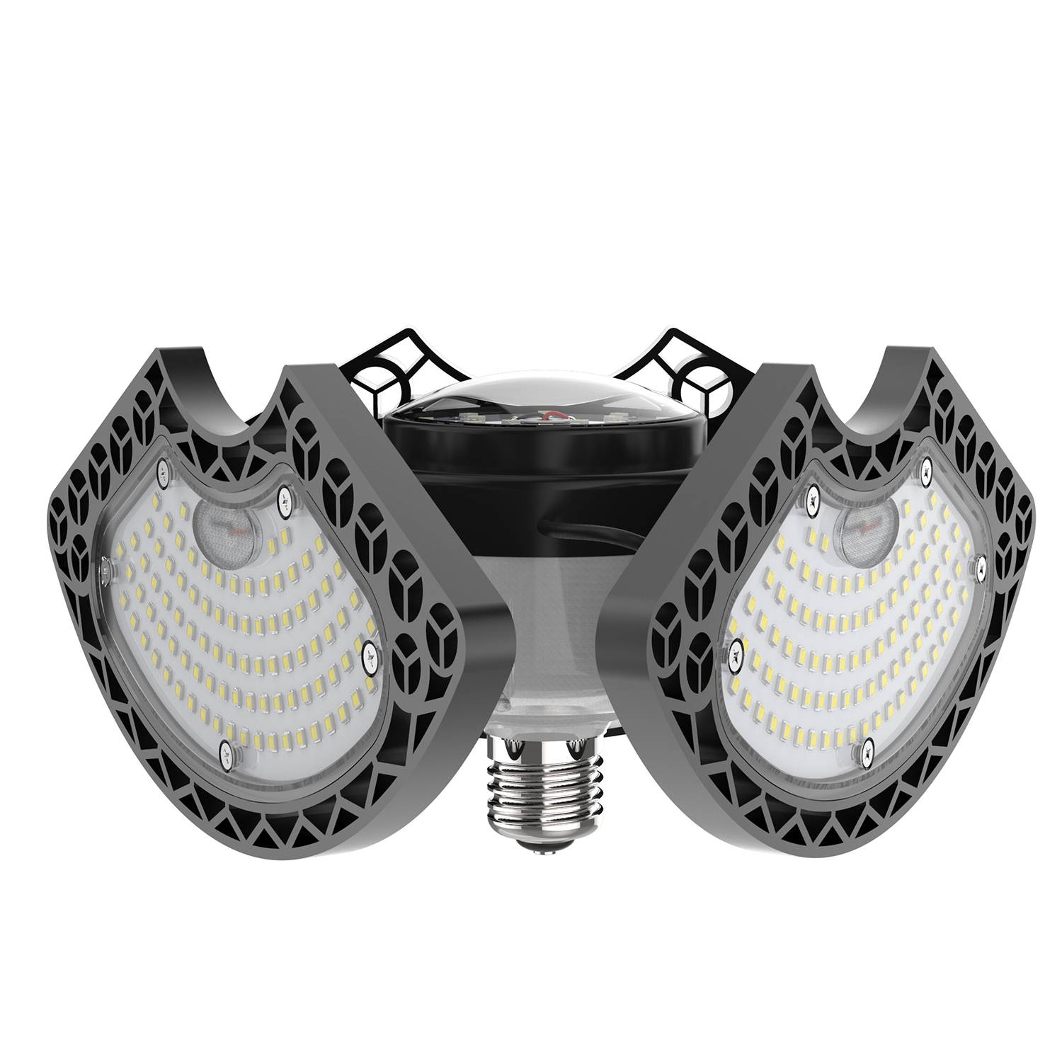 80-w-led-deckenleuchte, Flexibel, 9000 Lm, Cri 80, Mit 3 Verstellbaren Paneelen, E26-fassung, Für Garage, Werkstatt Und Lagerhalle