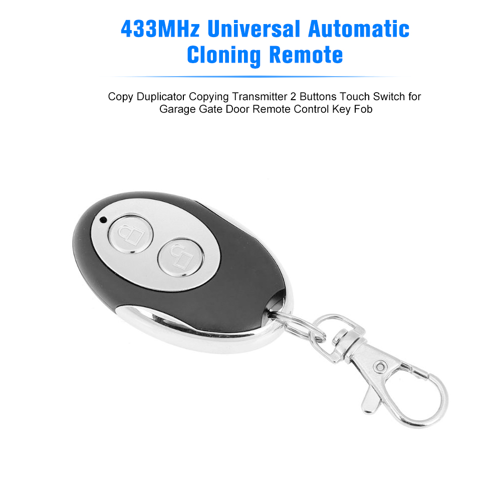 433-mhz-universal-fernbedienungskopierer Mit Automatischer Klonfunktion, 2 Tasten Und Touch-schalter Für Garagentor- Und Türfernbedienungen