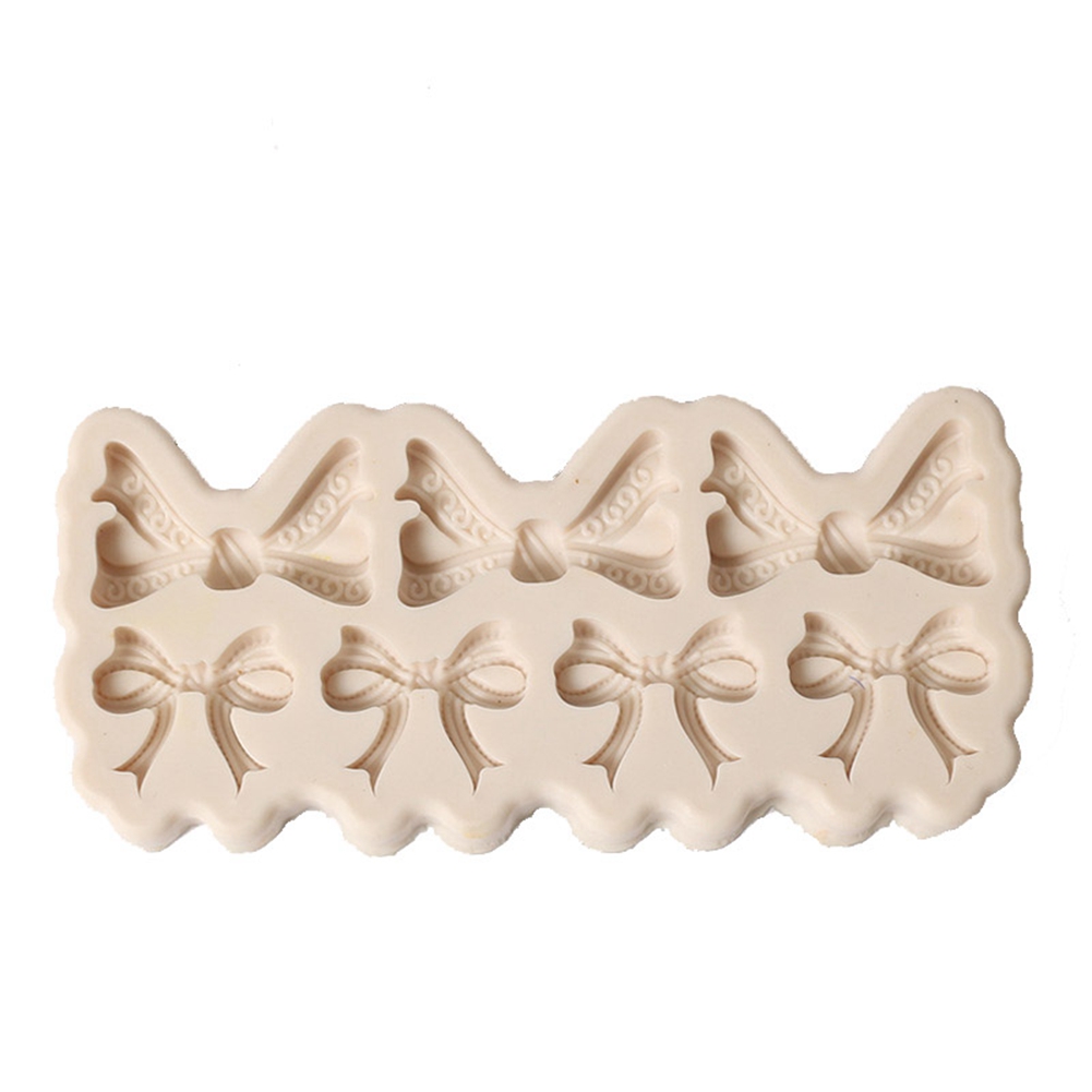 Schleifen-seifenform, Fondant-kuchen-keks-dekorationsform, Silikon-backwerkzeug Zum Selbermachen 50-788