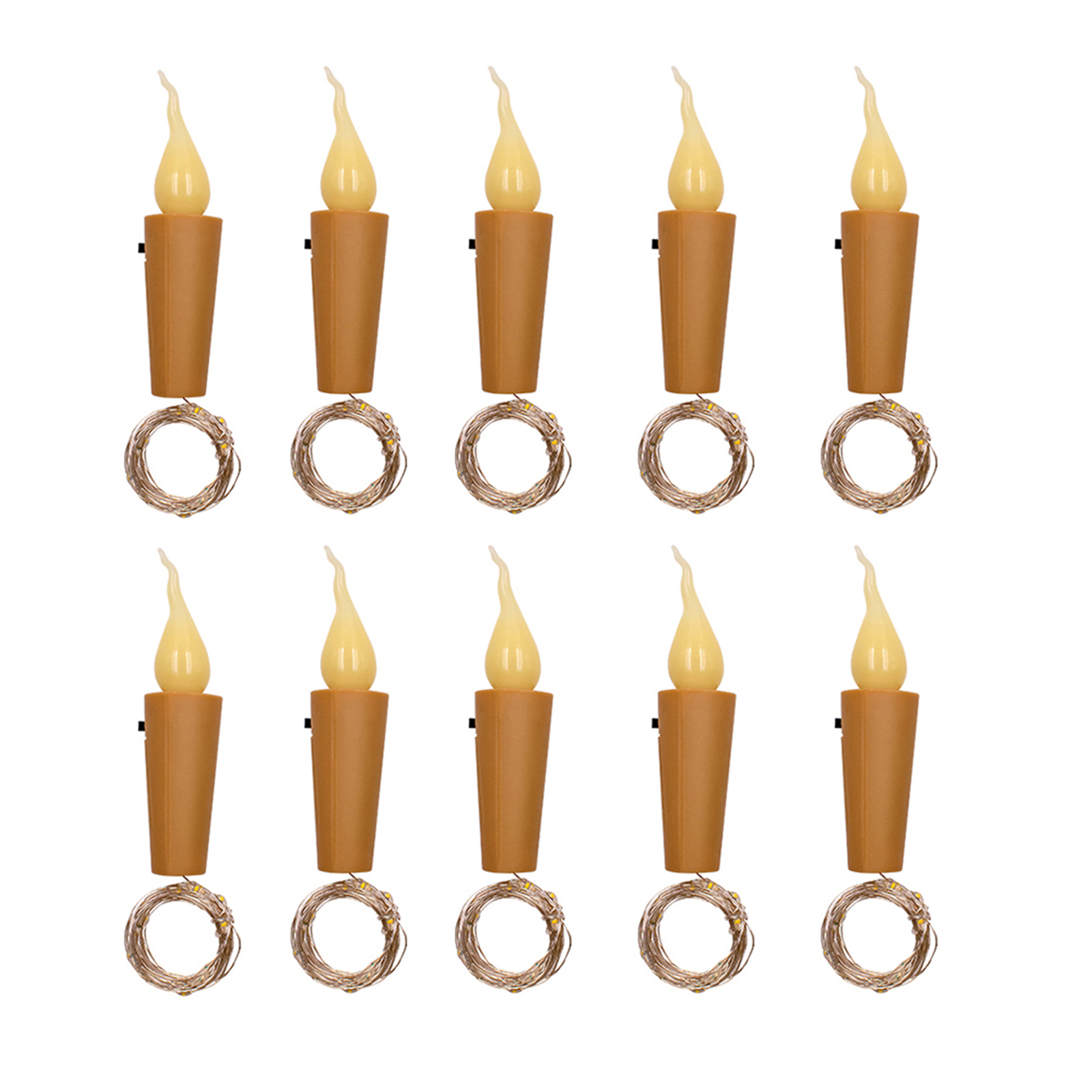 Meter Lange Lichterkette Mit 21 Leds, Flaschenverschluss-design, Ip65 Wasserdicht, Warmweiß, Für Zuhause, Party, Festival, Urlaub, Hochzeit