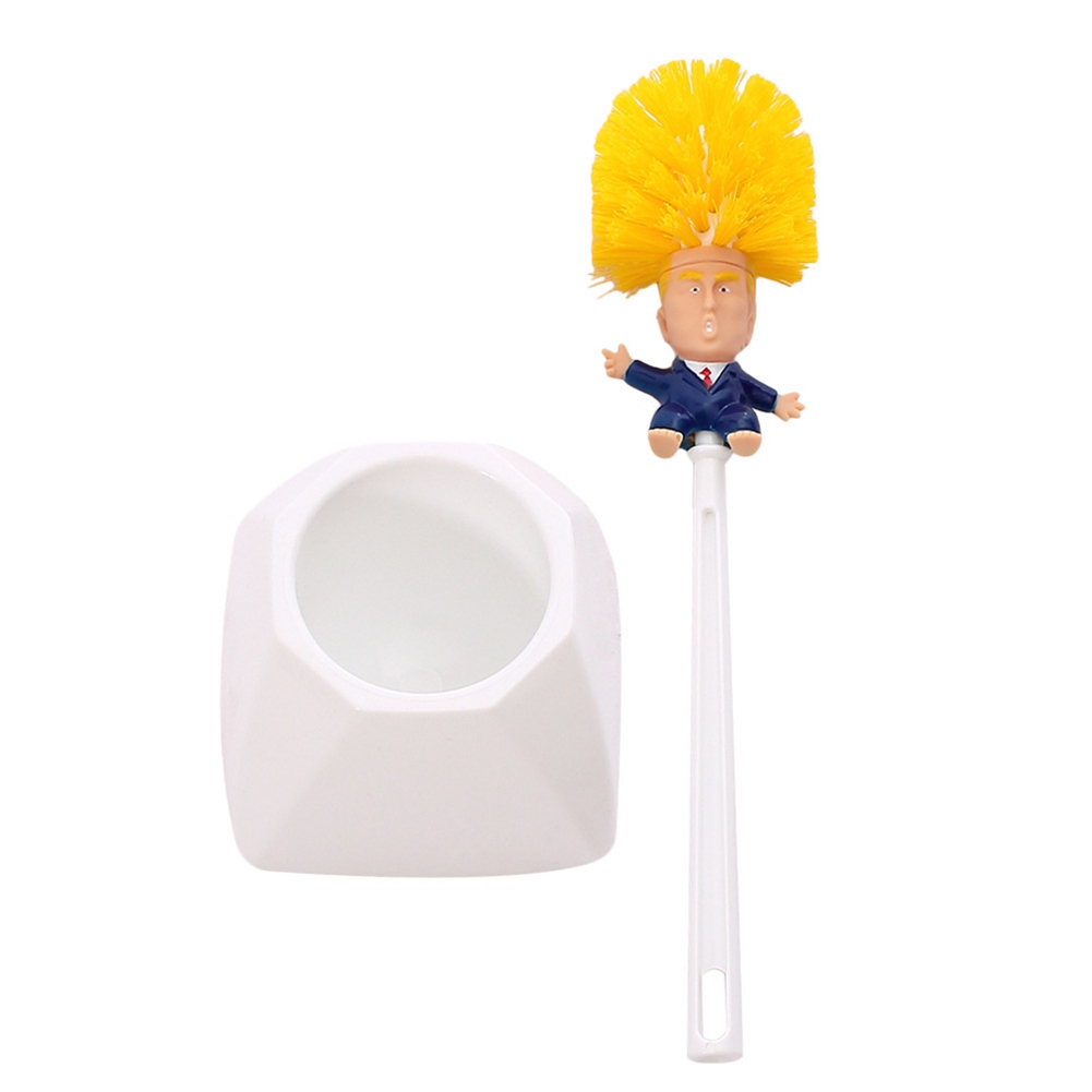 Tragbares Doppel-wc-handbürsten-set Mit Halter (03)