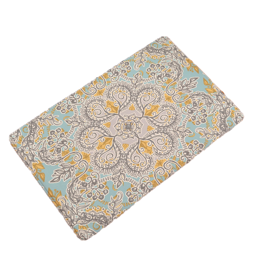 Fußmatte/küchenmatte Aus Weichem Flanell Im Retro-blumenmuster, Rutschfest, Wasserabsorbierend, 40 X 60 Cm (1)
