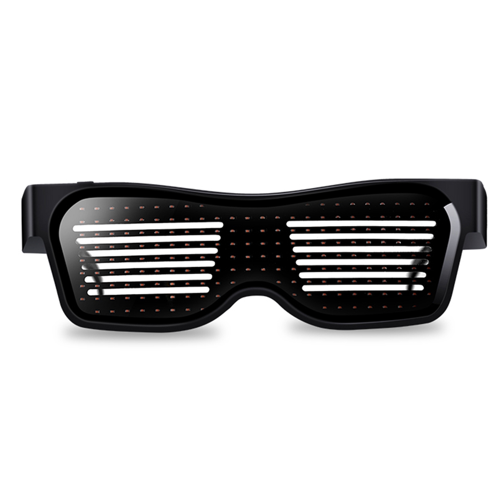 Led-leuchtbrille, Usb-aufladbar & Kabellos Mit Blinkender Led-anzeige, Leuchtende Brille Für Weihnachtsfeiern, Bars, Raves Und Festivals, App-steuerung