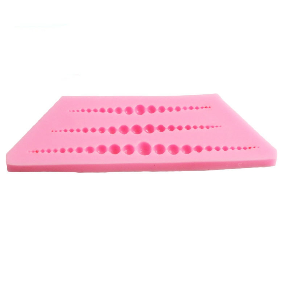 Schokoladenform „perlenkette“ Aus Silikon, Diy-kuchenform, Fondant-dekorationsform 03