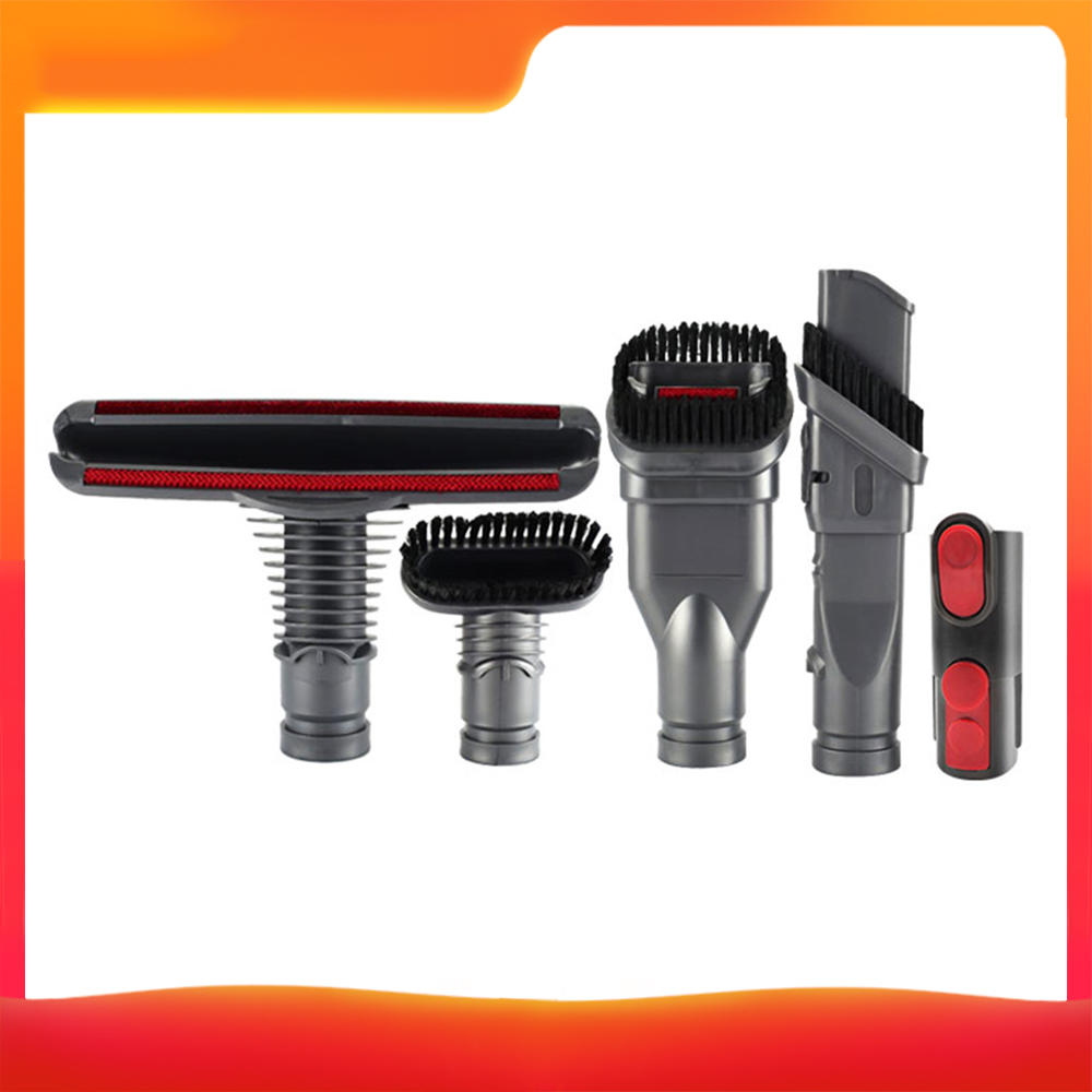 Bürstenzubehör-set Kompatibel Mit D-yson V7/ V-8/ V10 Staubsaugern, Ersatzaufsätze (rundbürste + 2 X Borstenbürste + Matratzenbürste + Verbindungsstück) Für Die Haushaltsreinigung