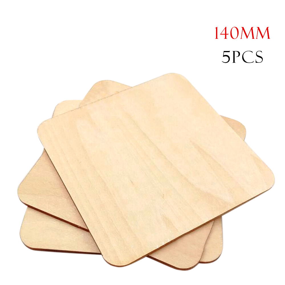 Stück 140 Mm Quadratische Holzspäne Mit Abgerundeten Ecken Für Diy-umweltschutz