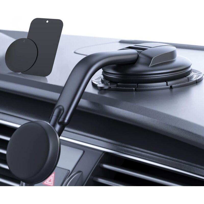 – Magnetische Autohalterung Für Handys – 4 N52-magnete – Saugnapf Aus Nano-gel Für Armaturenbrett Und Windschutzscheibe – Kompatibel Mit Iphone Und Android