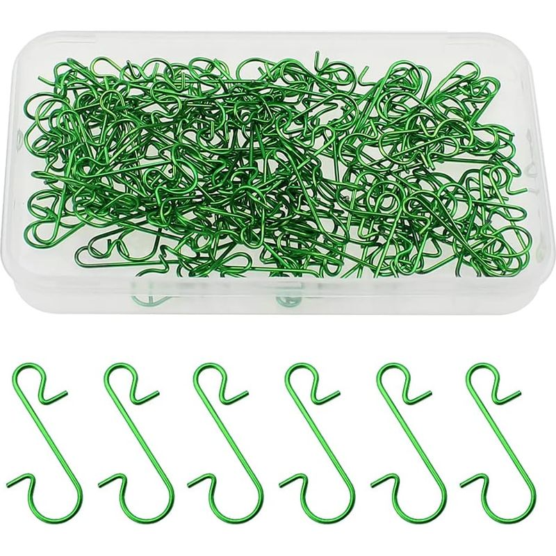 50 Stück Weihnachtskugelhaken, S-förmige Aufhängehaken Für Weihnachtsbaumschmuck (grün)